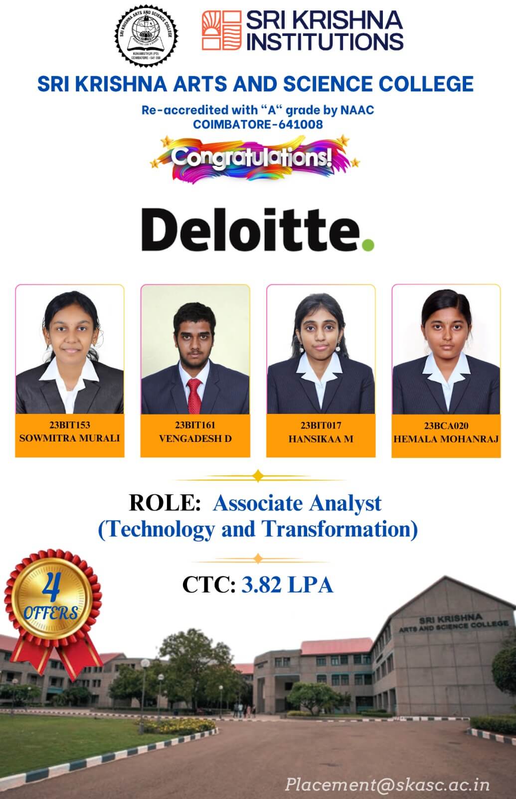 SKASC - Placement cell - Deloitte